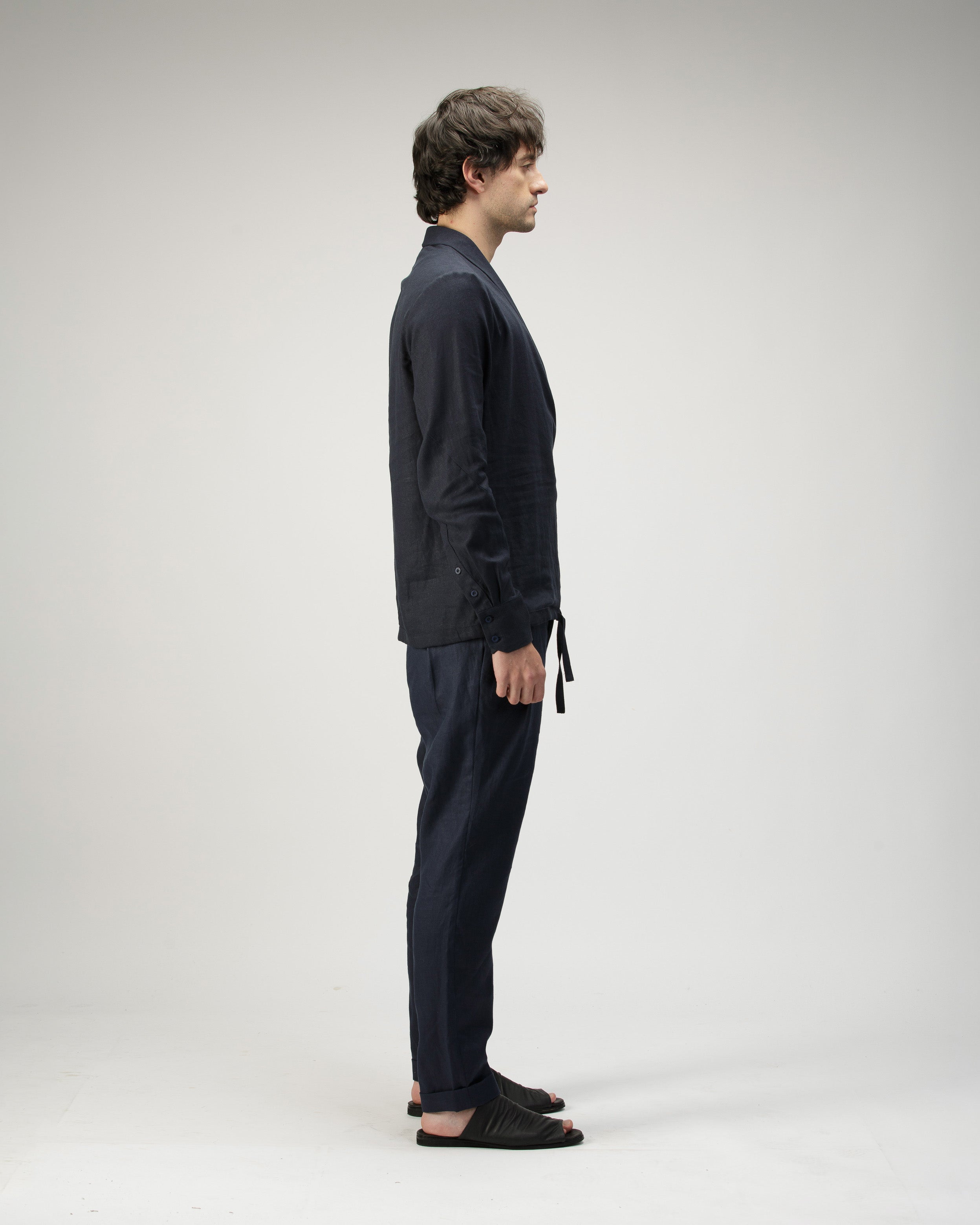 CAMISA CRUZADA CUELLO SMOKING