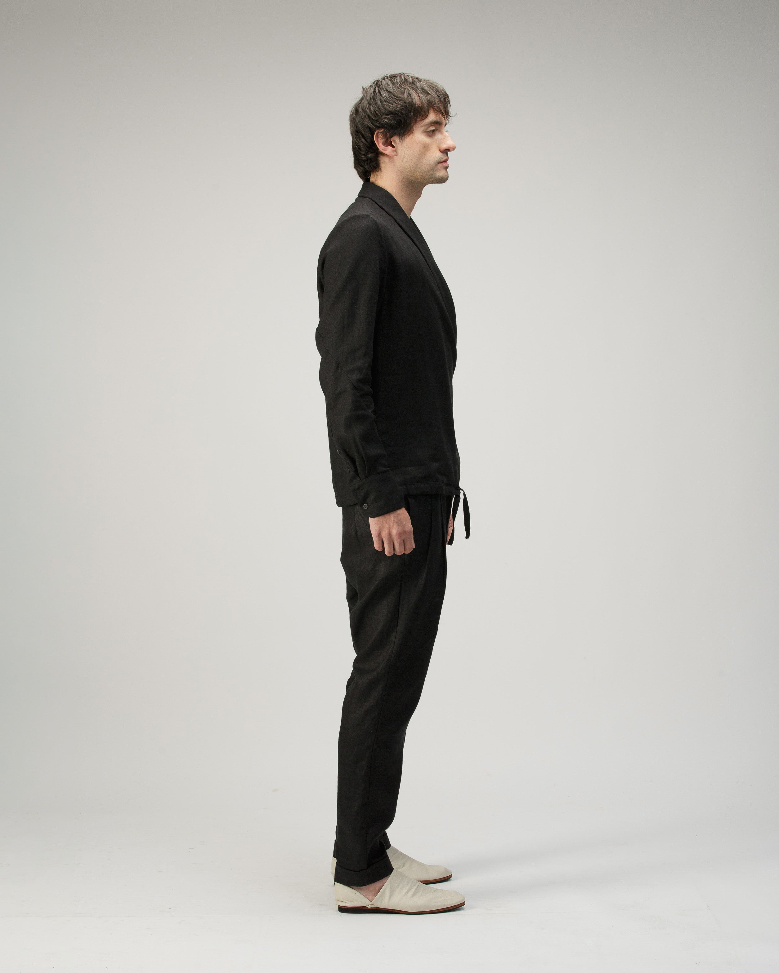 CAMISA CRUZADA CUELLO SMOKING