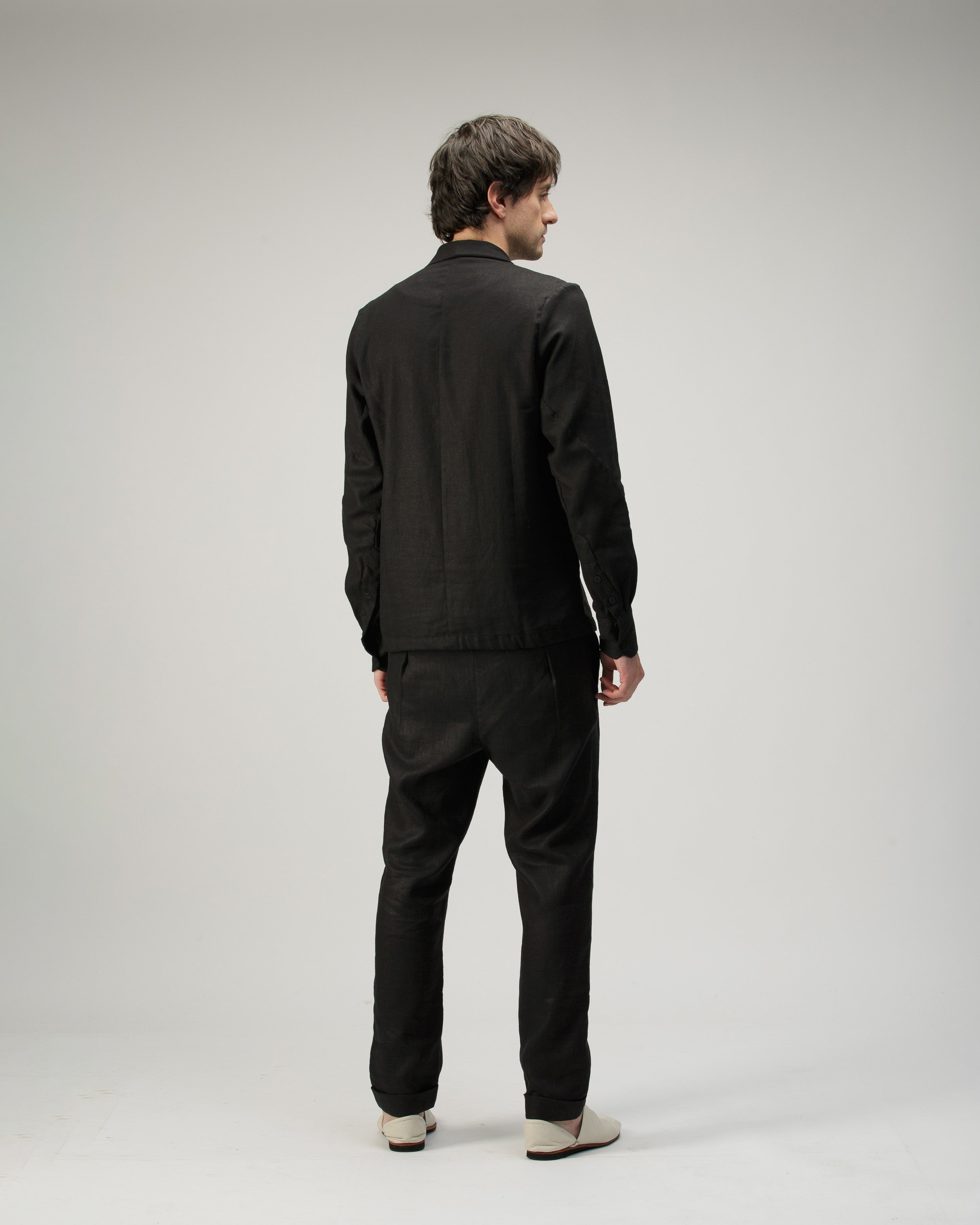 CAMISA CRUZADA CUELLO SMOKING