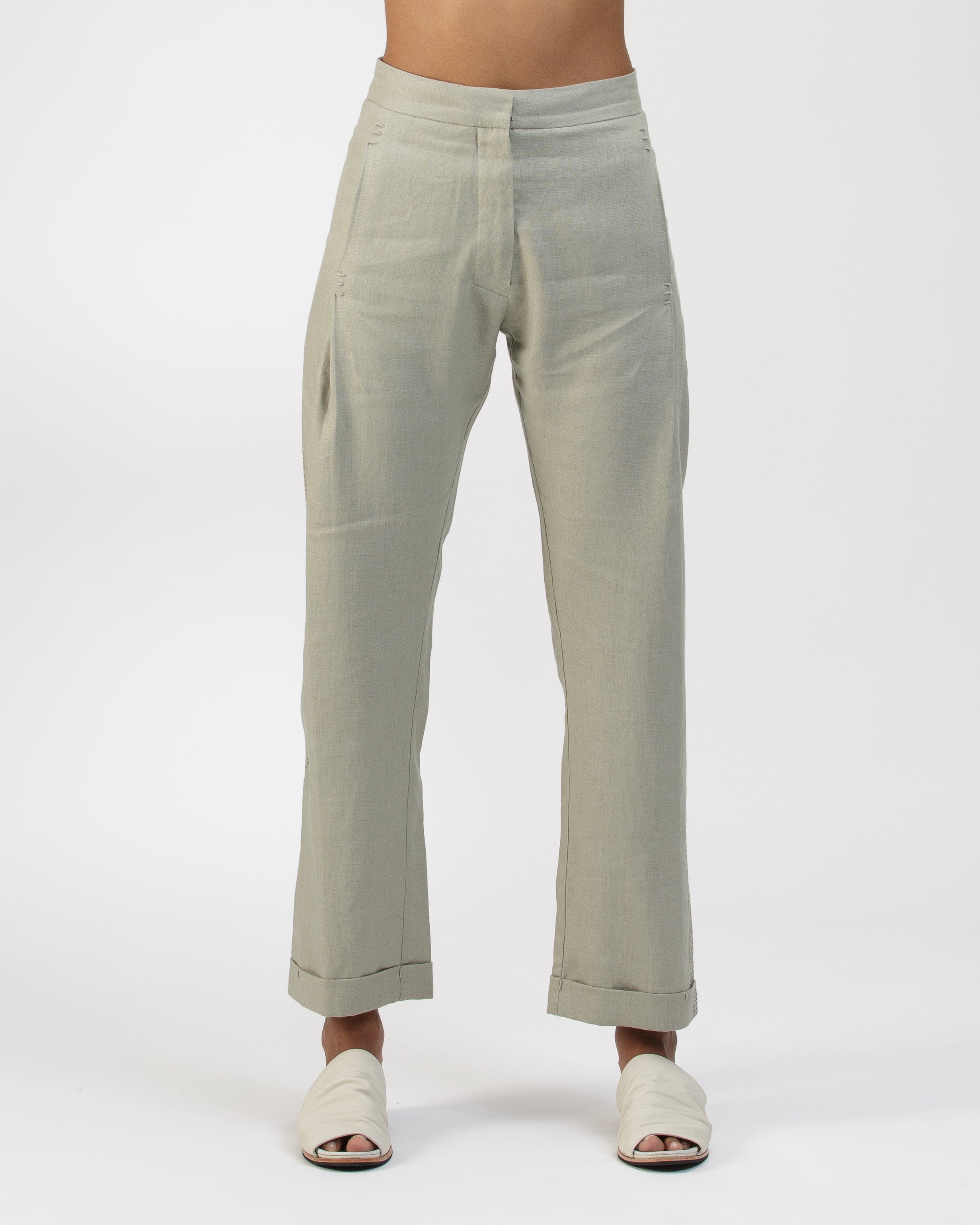 PANTALON SLIM PRENSES CALADO TAUPÉ