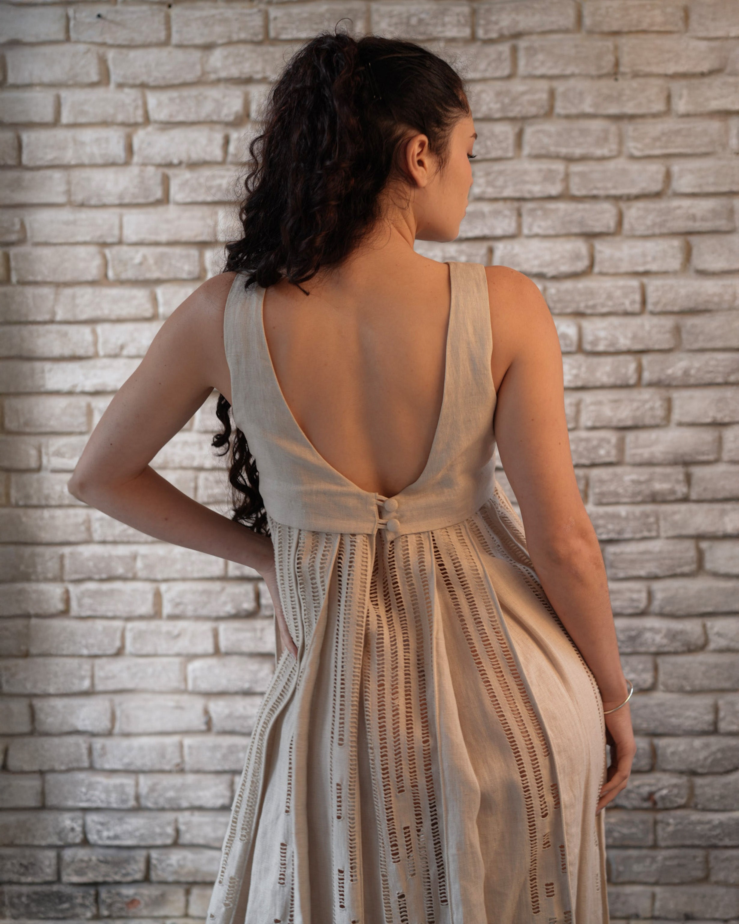 HABUB OPENWORK DRESS